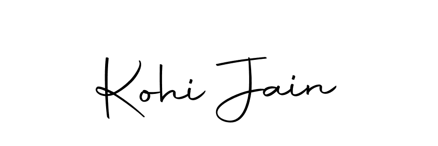 Design your own signature with our free online signature maker. With this signature software, you can create a handwritten (Autography-DOLnW) signature for name Kohi Jain. Kohi Jain signature style 10 images and pictures png