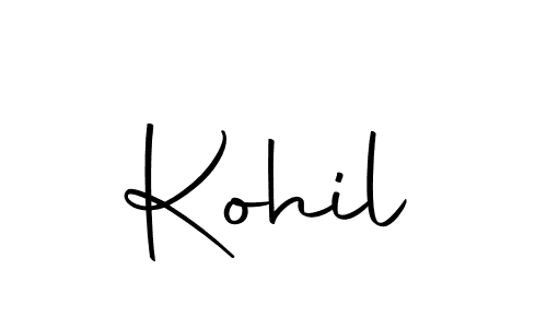 Design your own signature with our free online signature maker. With this signature software, you can create a handwritten (Autography-DOLnW) signature for name Kohil. Kohil signature style 10 images and pictures png