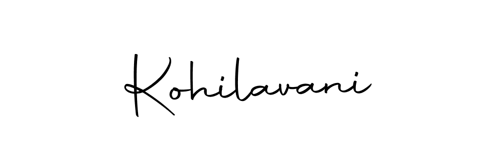 Use a signature maker to create a handwritten signature online. With this signature software, you can design (Autography-DOLnW) your own signature for name Kohilavani. Kohilavani signature style 10 images and pictures png