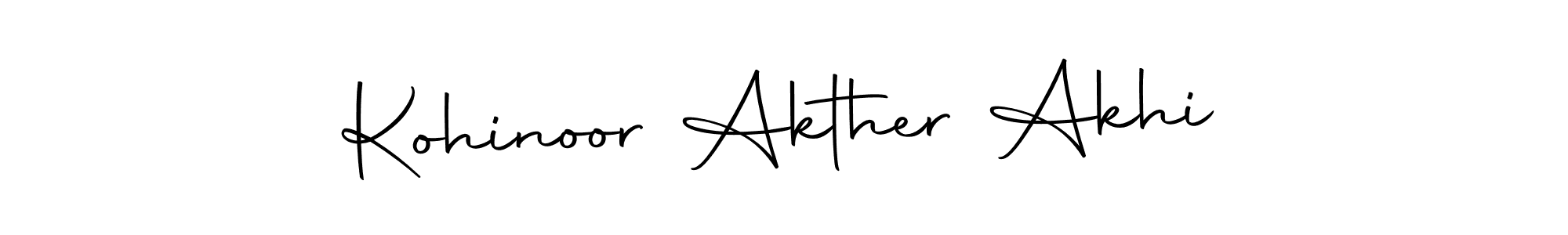 Also You can easily find your signature by using the search form. We will create Kohinoor Akther Akhi name handwritten signature images for you free of cost using Autography-DOLnW sign style. Kohinoor Akther Akhi signature style 10 images and pictures png
