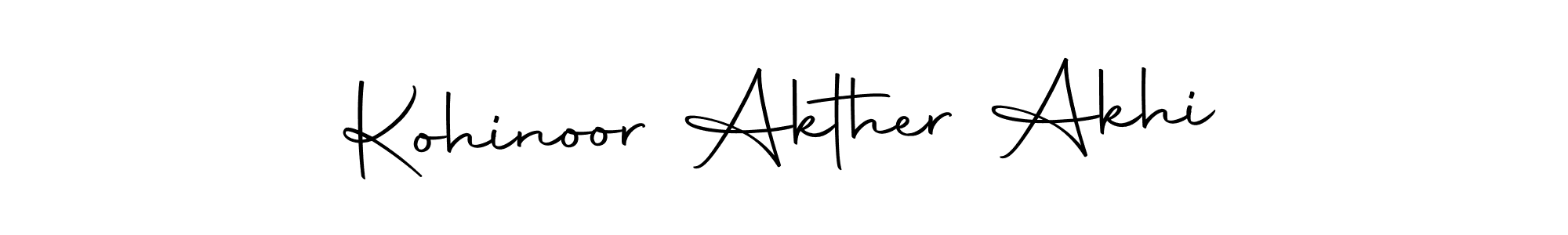 How to make Kohinoor Akther Akhi signature? Autography-DOLnW is a professional autograph style. Create handwritten signature for Kohinoor Akther Akhi name. Kohinoor Akther Akhi signature style 10 images and pictures png