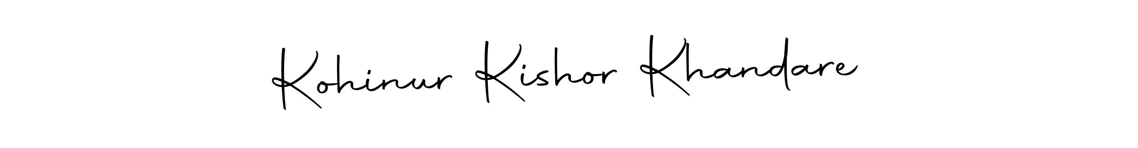 Design your own signature with our free online signature maker. With this signature software, you can create a handwritten (Autography-DOLnW) signature for name Kohinur Kishor Khandare. Kohinur Kishor Khandare signature style 10 images and pictures png