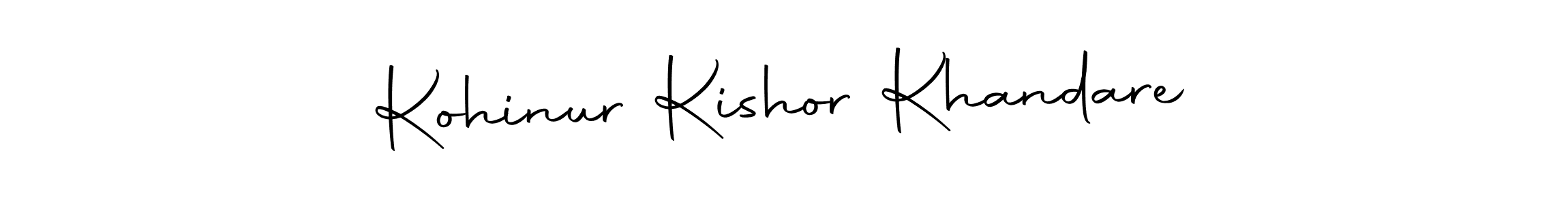 Create a beautiful signature design for name Kohinur Kishor Khandare. With this signature (Autography-DOLnW) fonts, you can make a handwritten signature for free. Kohinur Kishor Khandare signature style 10 images and pictures png