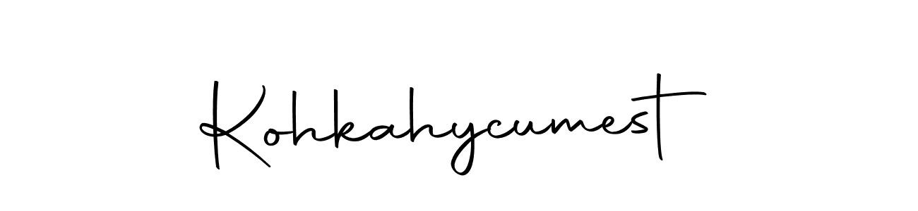 You can use this online signature creator to create a handwritten signature for the name Kohkahycumest. This is the best online autograph maker. Kohkahycumest signature style 10 images and pictures png