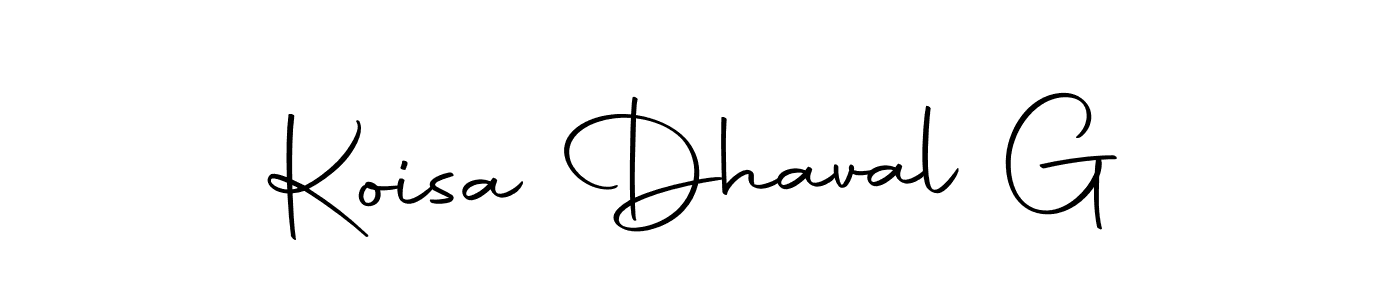 How to make Koisa Dhaval G signature? Autography-DOLnW is a professional autograph style. Create handwritten signature for Koisa Dhaval G name. Koisa Dhaval G signature style 10 images and pictures png
