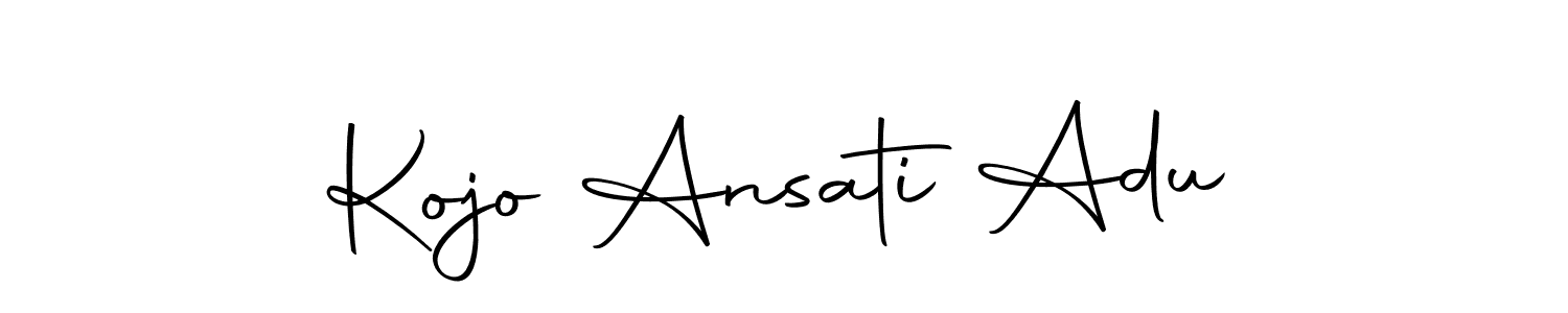 Create a beautiful signature design for name Kojo Ansati Adu. With this signature (Autography-DOLnW) fonts, you can make a handwritten signature for free. Kojo Ansati Adu signature style 10 images and pictures png