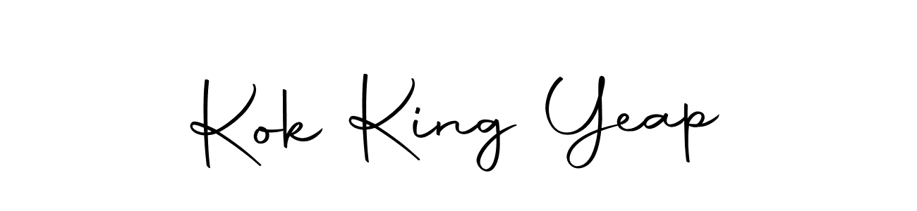 The best way (Autography-DOLnW) to make a short signature is to pick only two or three words in your name. The name Kok King Yeap include a total of six letters. For converting this name. Kok King Yeap signature style 10 images and pictures png