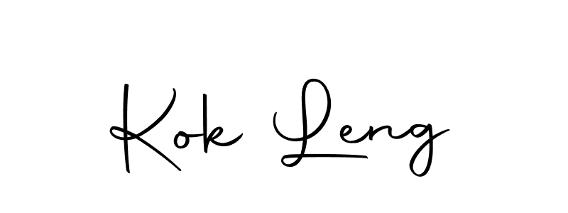Create a beautiful signature design for name Kok Leng. With this signature (Autography-DOLnW) fonts, you can make a handwritten signature for free. Kok Leng signature style 10 images and pictures png
