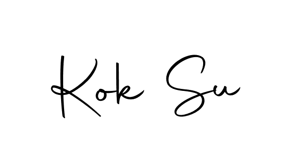 Design your own signature with our free online signature maker. With this signature software, you can create a handwritten (Autography-DOLnW) signature for name Kok Su. Kok Su signature style 10 images and pictures png