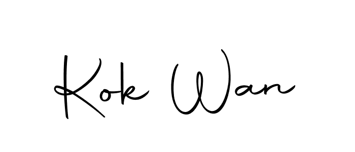 Use a signature maker to create a handwritten signature online. With this signature software, you can design (Autography-DOLnW) your own signature for name Kok Wan. Kok Wan signature style 10 images and pictures png