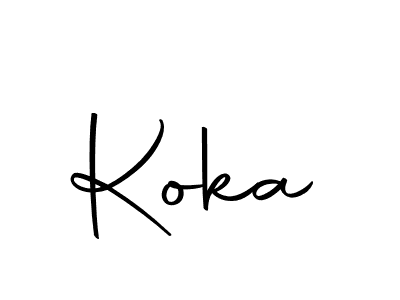 Make a beautiful signature design for name Koka. With this signature (Autography-DOLnW) style, you can create a handwritten signature for free. Koka signature style 10 images and pictures png