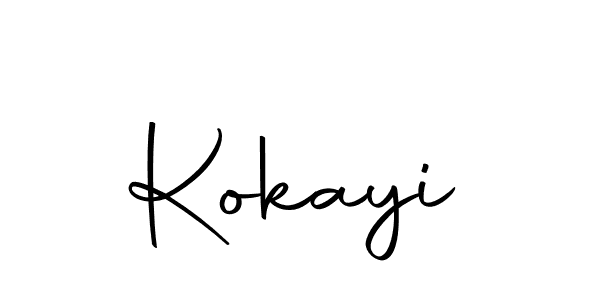 Design your own signature with our free online signature maker. With this signature software, you can create a handwritten (Autography-DOLnW) signature for name Kokayi. Kokayi signature style 10 images and pictures png