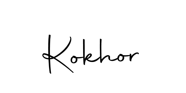 Similarly Autography-DOLnW is the best handwritten signature design. Signature creator online .You can use it as an online autograph creator for name Kokhor. Kokhor signature style 10 images and pictures png