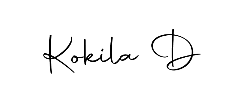 The best way (Autography-DOLnW) to make a short signature is to pick only two or three words in your name. The name Kokila D include a total of six letters. For converting this name. Kokila D signature style 10 images and pictures png