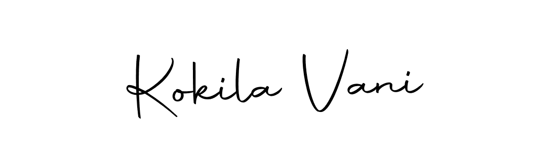 You can use this online signature creator to create a handwritten signature for the name Kokila Vani. This is the best online autograph maker. Kokila Vani signature style 10 images and pictures png
