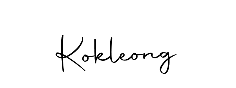 Design your own signature with our free online signature maker. With this signature software, you can create a handwritten (Autography-DOLnW) signature for name Kokleong. Kokleong signature style 10 images and pictures png