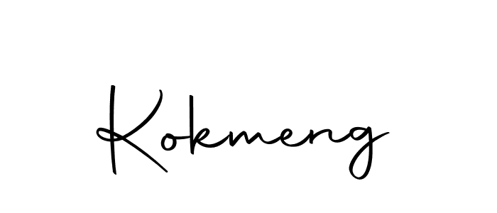 Make a beautiful signature design for name Kokmeng. With this signature (Autography-DOLnW) style, you can create a handwritten signature for free. Kokmeng signature style 10 images and pictures png