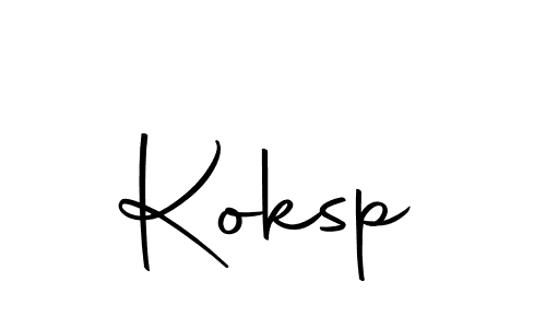 Use a signature maker to create a handwritten signature online. With this signature software, you can design (Autography-DOLnW) your own signature for name Koksp. Koksp signature style 10 images and pictures png