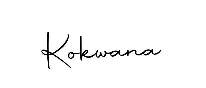Design your own signature with our free online signature maker. With this signature software, you can create a handwritten (Autography-DOLnW) signature for name Kokwana. Kokwana signature style 10 images and pictures png