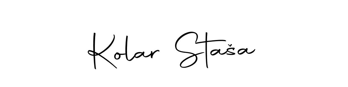 Make a short Kolar Staša signature style. Manage your documents anywhere anytime using Autography-DOLnW. Create and add eSignatures, submit forms, share and send files easily. Kolar Staša signature style 10 images and pictures png
