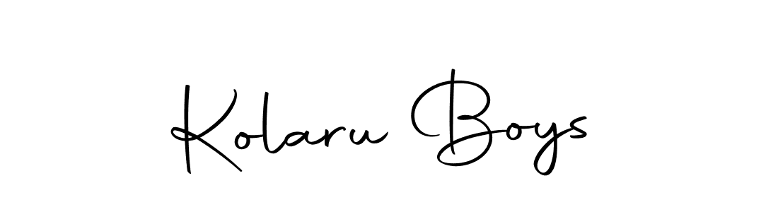 Make a beautiful signature design for name Kolaru Boys. With this signature (Autography-DOLnW) style, you can create a handwritten signature for free. Kolaru Boys signature style 10 images and pictures png