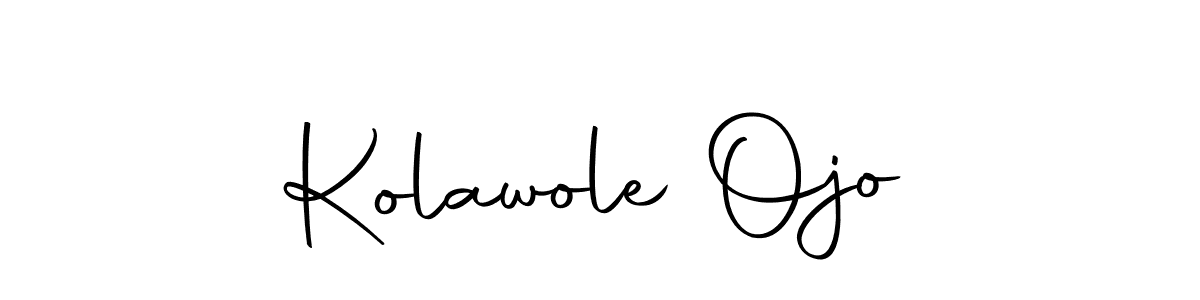 Design your own signature with our free online signature maker. With this signature software, you can create a handwritten (Autography-DOLnW) signature for name Kolawole Ojo. Kolawole Ojo signature style 10 images and pictures png