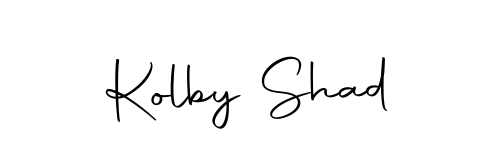 Create a beautiful signature design for name Kolby Shad. With this signature (Autography-DOLnW) fonts, you can make a handwritten signature for free. Kolby Shad signature style 10 images and pictures png