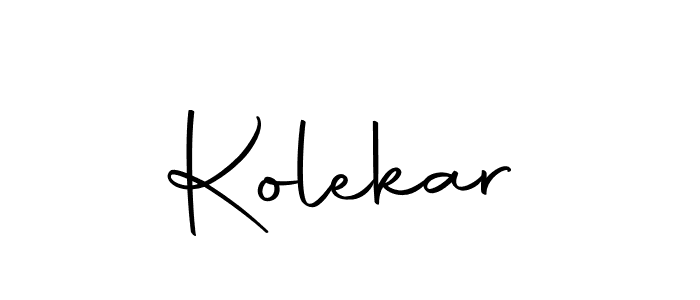 Similarly Autography-DOLnW is the best handwritten signature design. Signature creator online .You can use it as an online autograph creator for name Kolekar. Kolekar signature style 10 images and pictures png