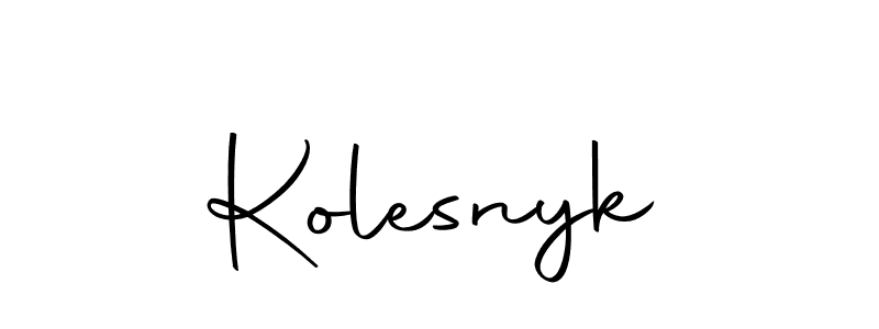 Use a signature maker to create a handwritten signature online. With this signature software, you can design (Autography-DOLnW) your own signature for name Kolesnyk. Kolesnyk signature style 10 images and pictures png