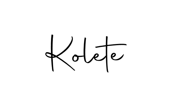 Create a beautiful signature design for name Kolete. With this signature (Autography-DOLnW) fonts, you can make a handwritten signature for free. Kolete signature style 10 images and pictures png