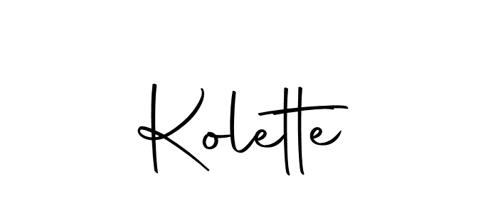 Create a beautiful signature design for name Kolette. With this signature (Autography-DOLnW) fonts, you can make a handwritten signature for free. Kolette signature style 10 images and pictures png