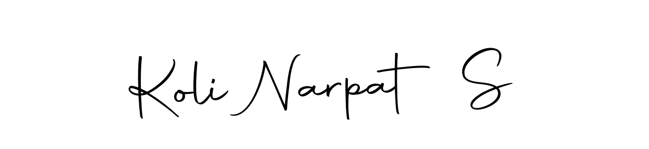 You should practise on your own different ways (Autography-DOLnW) to write your name (Koli Narpat S) in signature. don't let someone else do it for you. Koli Narpat S signature style 10 images and pictures png