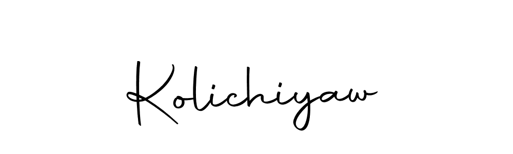 Design your own signature with our free online signature maker. With this signature software, you can create a handwritten (Autography-DOLnW) signature for name Kolichiyaw. Kolichiyaw signature style 10 images and pictures png