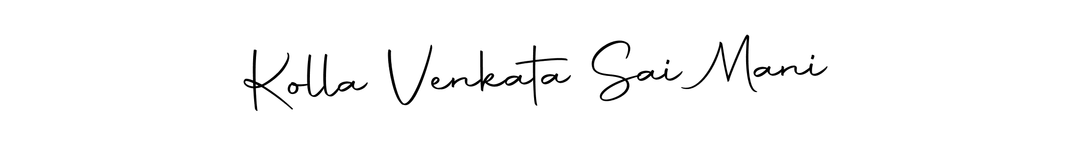 It looks lik you need a new signature style for name Kolla Venkata Sai Mani. Design unique handwritten (Autography-DOLnW) signature with our free signature maker in just a few clicks. Kolla Venkata Sai Mani signature style 10 images and pictures png