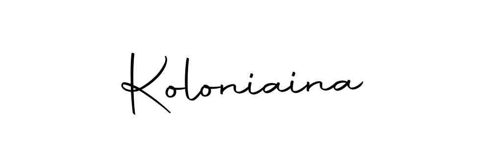 Make a short Koloniaina signature style. Manage your documents anywhere anytime using Autography-DOLnW. Create and add eSignatures, submit forms, share and send files easily. Koloniaina signature style 10 images and pictures png