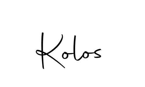 How to make Kolos signature? Autography-DOLnW is a professional autograph style. Create handwritten signature for Kolos name. Kolos signature style 10 images and pictures png