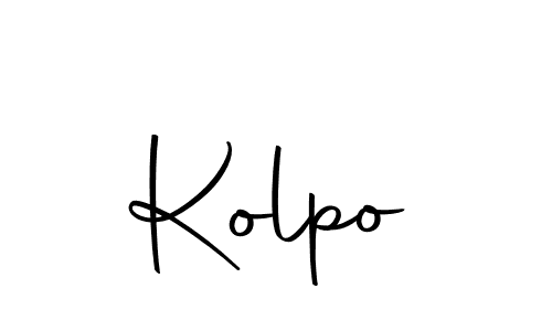 Design your own signature with our free online signature maker. With this signature software, you can create a handwritten (Autography-DOLnW) signature for name Kolpo. Kolpo signature style 10 images and pictures png