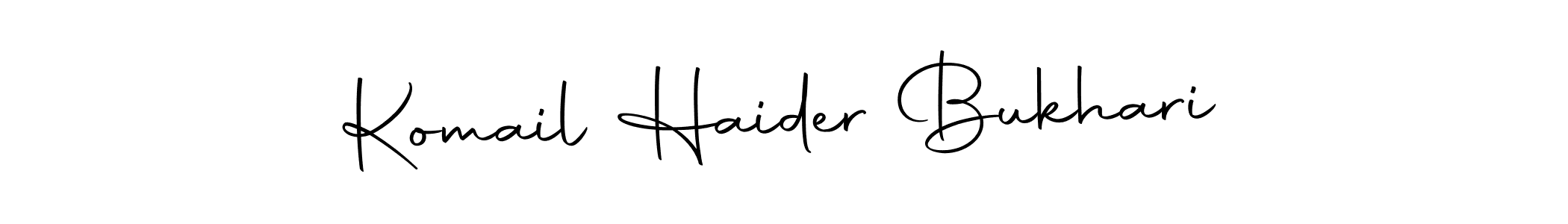 You should practise on your own different ways (Autography-DOLnW) to write your name (Komail Haider Bukhari) in signature. don't let someone else do it for you. Komail Haider Bukhari signature style 10 images and pictures png