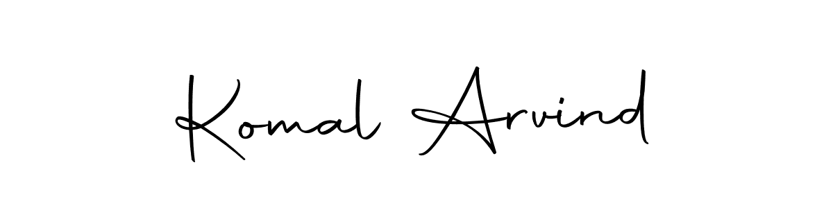 How to make Komal Arvind signature? Autography-DOLnW is a professional autograph style. Create handwritten signature for Komal Arvind name. Komal Arvind signature style 10 images and pictures png