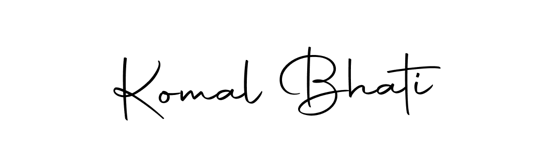 Make a beautiful signature design for name Komal Bhati. With this signature (Autography-DOLnW) style, you can create a handwritten signature for free. Komal Bhati signature style 10 images and pictures png