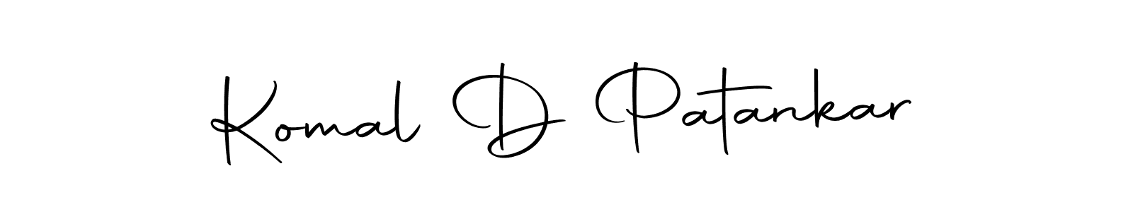Also we have Komal D Patankar name is the best signature style. Create professional handwritten signature collection using Autography-DOLnW autograph style. Komal D Patankar signature style 10 images and pictures png