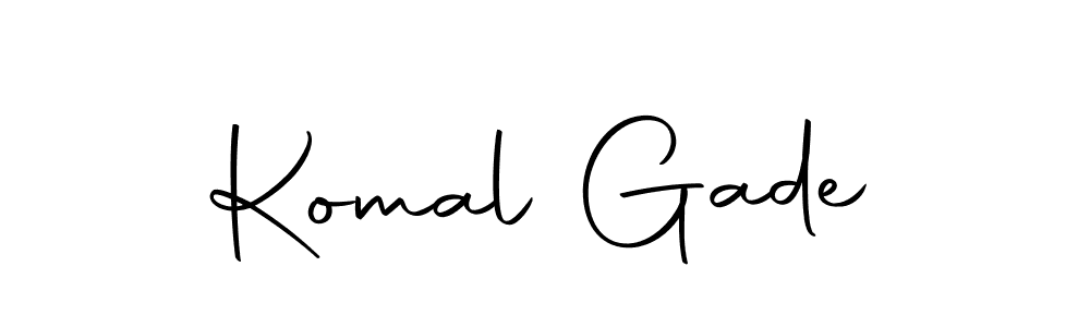 How to make Komal Gade name signature. Use Autography-DOLnW style for creating short signs online. This is the latest handwritten sign. Komal Gade signature style 10 images and pictures png