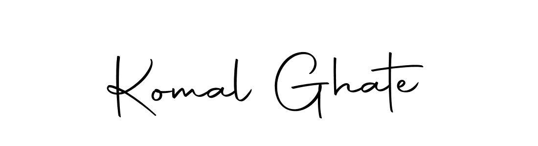 How to make Komal Ghate name signature. Use Autography-DOLnW style for creating short signs online. This is the latest handwritten sign. Komal Ghate signature style 10 images and pictures png