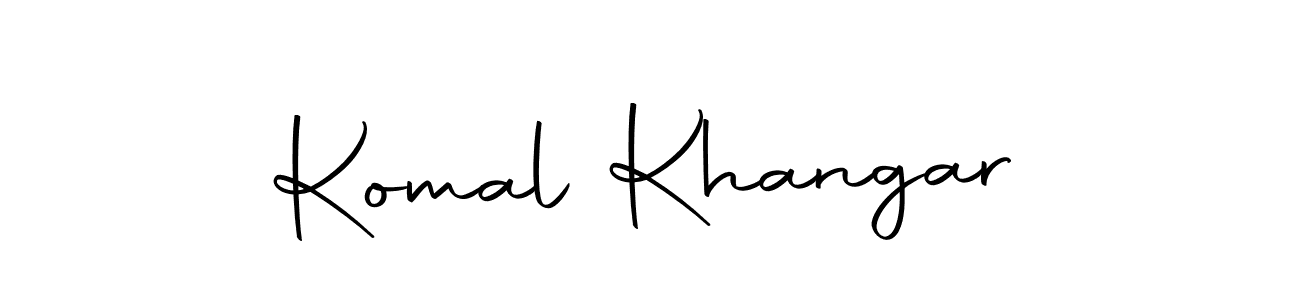 Komal Khangar stylish signature style. Best Handwritten Sign (Autography-DOLnW) for my name. Handwritten Signature Collection Ideas for my name Komal Khangar. Komal Khangar signature style 10 images and pictures png