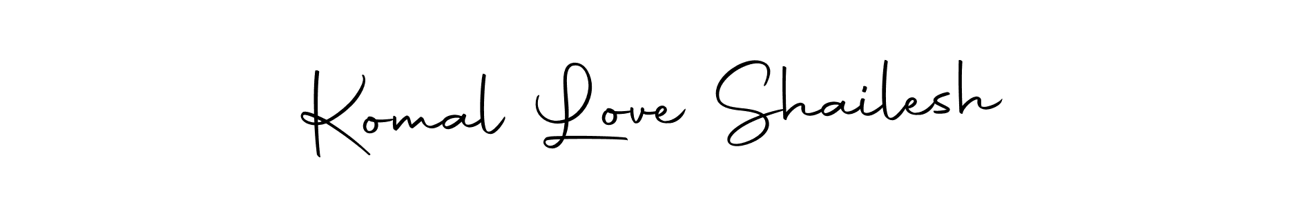 The best way (Autography-DOLnW) to make a short signature is to pick only two or three words in your name. The name Komal Love Shailesh include a total of six letters. For converting this name. Komal Love Shailesh signature style 10 images and pictures png