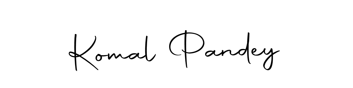Make a beautiful signature design for name Komal Pandey. With this signature (Autography-DOLnW) style, you can create a handwritten signature for free. Komal Pandey signature style 10 images and pictures png