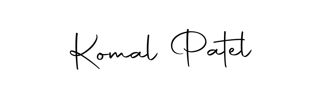 How to make Komal Patel name signature. Use Autography-DOLnW style for creating short signs online. This is the latest handwritten sign. Komal Patel signature style 10 images and pictures png