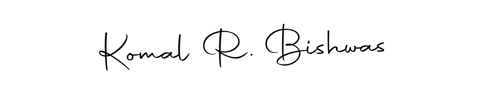 The best way (Autography-DOLnW) to make a short signature is to pick only two or three words in your name. The name Komal R. Bishwas include a total of six letters. For converting this name. Komal R. Bishwas signature style 10 images and pictures png