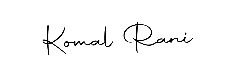 How to make Komal Rani signature? Autography-DOLnW is a professional autograph style. Create handwritten signature for Komal Rani name. Komal Rani signature style 10 images and pictures png