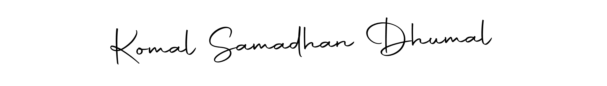 Here are the top 10 professional signature styles for the name Komal Samadhan Dhumal. These are the best autograph styles you can use for your name. Komal Samadhan Dhumal signature style 10 images and pictures png